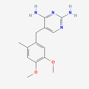 Структурная формула Ormetoprim, CAS 6981-18-6, формула C14H18N4O2