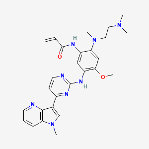 Структурная формула Osimertinib analogue, CAS 2050521-74-7, формула C27H32N8O2