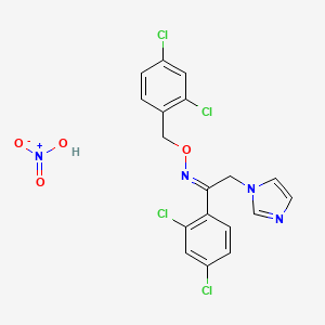 Структурная формула Oxiconazole, CAS 64211-46-7, формула C18H14Cl4N4O4