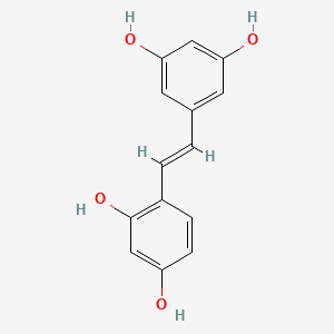 Структурная формула Oxyresveratrol, CAS 29700-22-9, формула C14H12O4