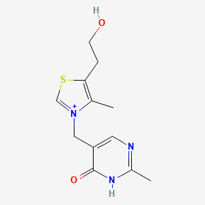 Структурная формула Oxythiamine (Hydroxythiamin), CAS 136-16-3, формула C12H16N3O2S