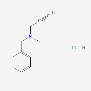 Структурная формула PARGYLINE HYDROCHLORIDE, CAS 306-07-0, формула C11H14ClN