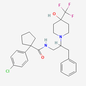 Структурная формула PF-04745637, CAS 1917294-46-2, формула C27H32ClF3N2O2