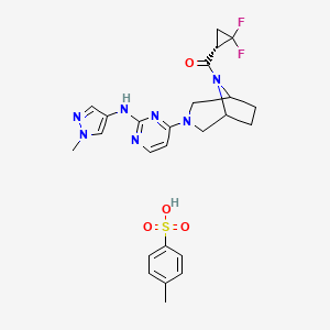 Структурная формула PF-06700841 tosylate, CAS 2140301-96-6, формула C25H29F2N7O4S