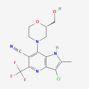 Структурная формула PF-06869206, CAS 2227425-05-8, формула C15H14ClF3N4O2
