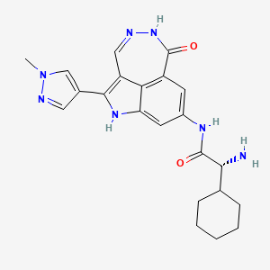 Структурная формула PF0477736, CAS 952021-60-2, формула C22H25N7O2