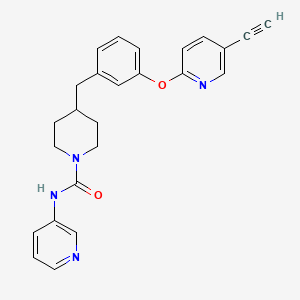 Структурная формула PF3845yne, CAS 1196109-53-1, формула C25H24N4O2