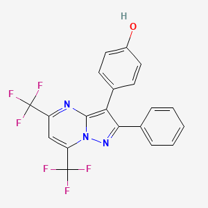 Структурная формула PHTPP, CAS 805239-56-9, формула C20H11F6N3O