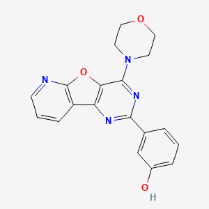 Структурная формула PI-103, CAS 371935-74-9, формула C19H16N4O3