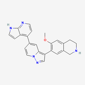 Структурная формула PKCiota-IN-49, CAS 2230055-52-2, формула C24H21N5O