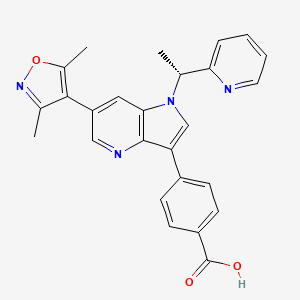 Структурная формула PLX51107, CAS 1627929-55-8, формула C26H22N4O3