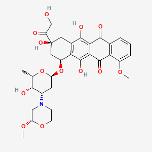 Структурная формула Nemorubicin, CAS 108852-90-0, формула C32H37NO13