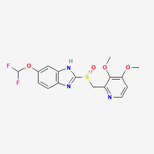 Структурная формула Pantoprazole, CAS 102625-70-7, формула C16H15F2N3O4S