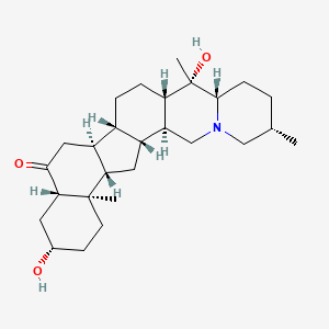 Структурная формула Peiminine, CAS 18059-10-4, формула C27H43NO3