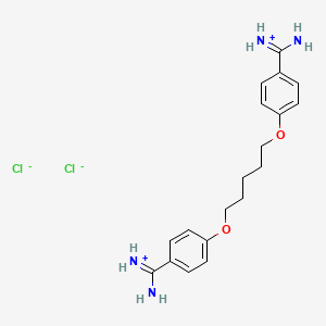 Структурная формула Pentamidine dihydrochloride, CAS 50357-45-4, формула C19H26Cl2N4O2