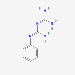 Структурная формула Phenylbiguanide (N-Phenylbiguanide; PBG; 1-Phenylbiguanide), CAS 102-02-3, формула C8H11N5