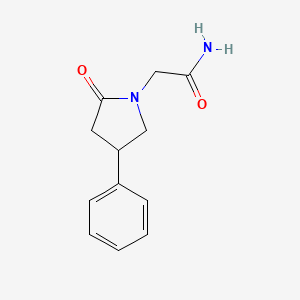 Структурная формула Phenylpiracetam, CAS 77472-70-9, формула C12H14N2O2