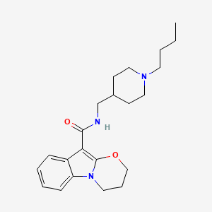Структурная формула Piboserod, CAS 152811-62-6, формула C22H31N3O2