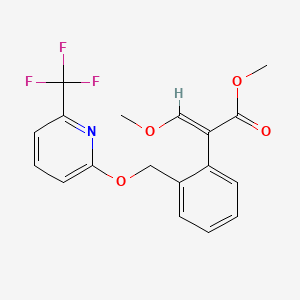 Структурная формула Picoxystrobin, CAS 117428-22-5, формула C18H16F3NO4