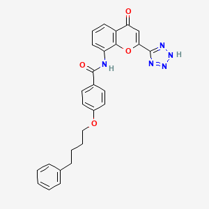 Структурная формула Pranlukast, CAS 103177-37-3, формула C27H23N5O4