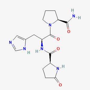Структурная формула Protirelin, CAS 24305-27-9, формула C16H22N6O4