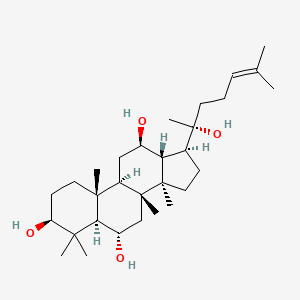 Структурная формула Protopanaxatriol, CAS 1453-93-6, формула C30H52O4