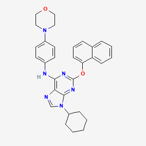 Структурная формула Purmorphamine, CAS 483367-10-8, формула C31H32N6O2