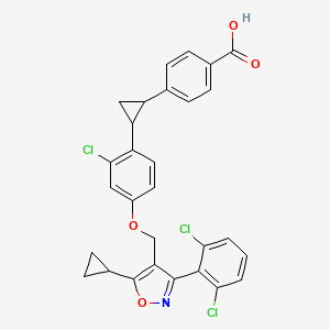 Структурная формула Px-104, CAS 1268244-88-7, формула C29H22Cl3NO4