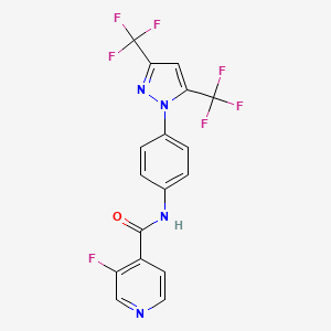 Структурная формула Pyr6, CAS 245747-08-4, формула C17H9F7N4O