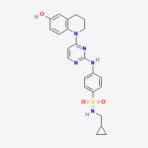Структурная формула Pyrintegrin, CAS 1228445-38-2, формула C23H25N5O3S