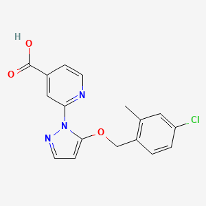 Структурная формула QC-3611, CAS 1613410-75-5, формула C17H14ClN3O3
