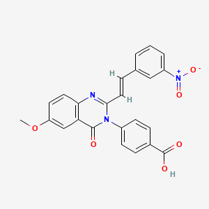 Структурная формула QNZ46, CAS 1237744-13-6, формула C24H17N3O6