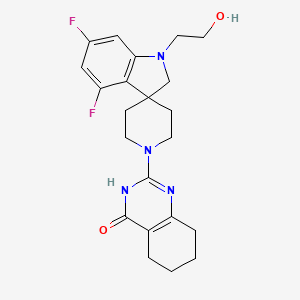 Структурная формула RK-287107, CAS 2171386-10-8, формула C22H26F2N4O2