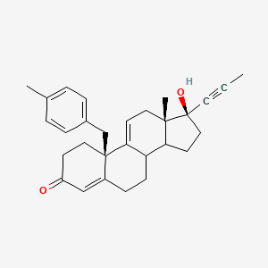 Структурная формула RU43044, CAS 136959-96-1, формула C29H34O2