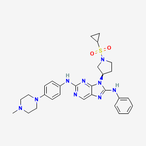 Структурная формула RXN00442, CAS 2463200-44-2, формула C29N9O2SH35