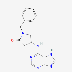 Структурная формула (Rac)-Benpyrine, CAS 1333714-43-4, формула C16H16N6O