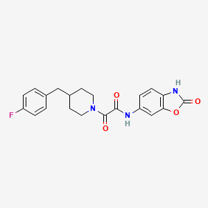 Структурная формула Radiprodil, CAS 496054-87-6, формула C21H20FN3O4