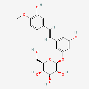 Структурная формула Rhaponticin, CAS 155-58-8, формула C21H24O9