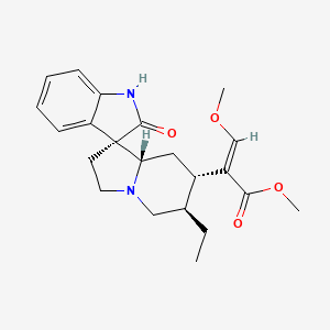 Структурная формула Rhynchophylline, CAS 76-66-4, формула C22H28N2O4