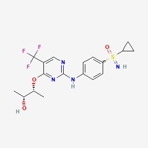 Структурная формула Roniciclib (BAY 1000394), CAS 1223498-69-8, формула C18H21F3N4O3S
