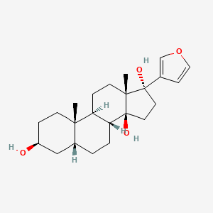 Структурная формула Rostafuroxin, CAS 156722-18-8, формула C23H34O4