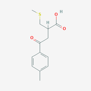 Структурная формула S-methyl-KE-298, CAS 143584-75-2, формула C13H16O3S