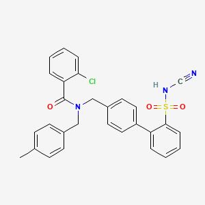 Структурная формула S0859, CAS 1019331-10-2, формула C29H24ClN3O3S