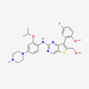 Структурная формула SAR348830, CAS 1462949-64-9, формула C28H32FN5O3S