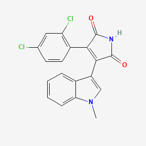Структурная формула SB216763, CAS 280744-09-4, формула C19H12Cl2N2O2