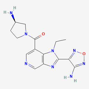 Структурная формула SB772077B, CAS 785774-34-7, формула C15H18N8O2