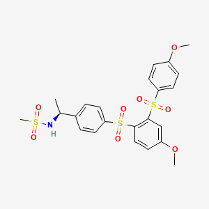 Структурная формула SCH-336, CAS 447459-51-0, формула C23NO8S3H25