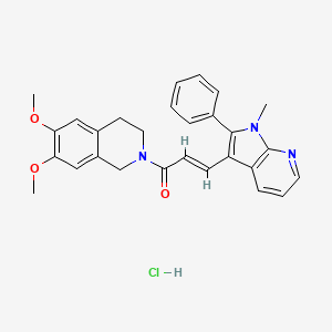Структурная формула SIS3, CAS 521984-48-5, формула C28H28ClN3O3