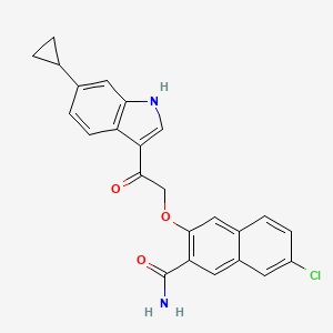 Структурная формула SPR-00305, CAS 1965261-97-5, формула C24H19ClN2O3