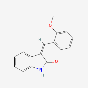 Структурная формула SU 5214, CAS 186611-04-1, формула C16H13NO2